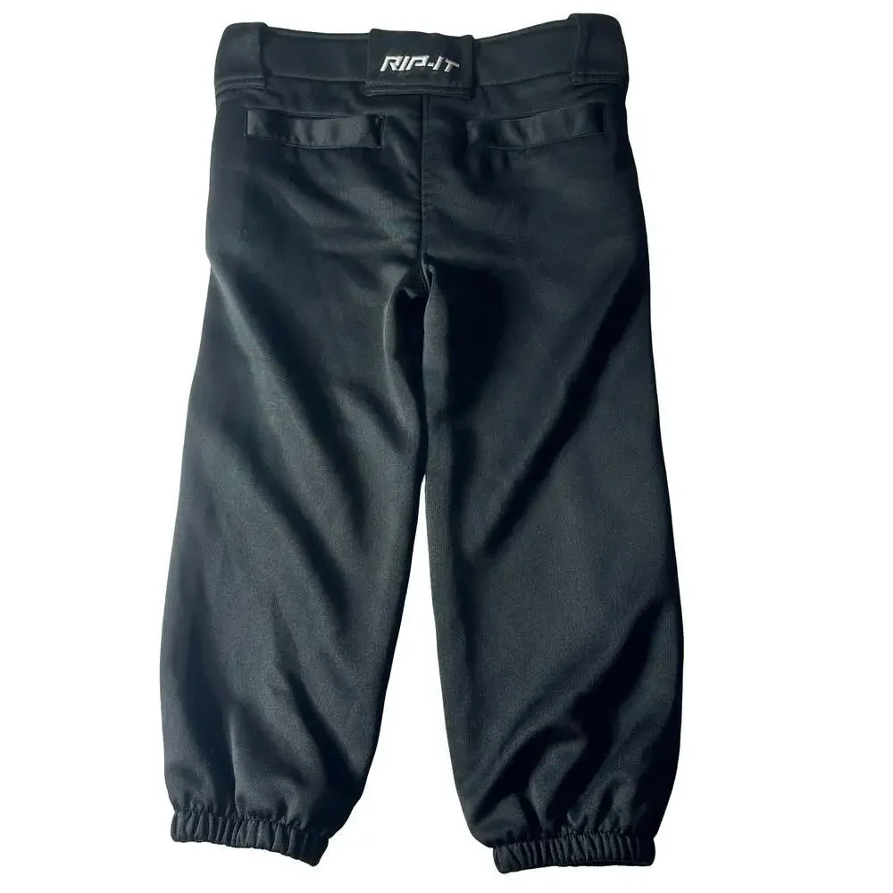 RIP-IT Youth Softball Padded Sliding Pants Black Elastic Youth Large